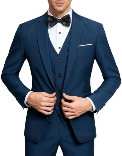 YFFUSHI Blazer Homme Slim Fit Coton - Veste Casual 1 Bouton Élégante