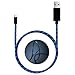 Areson Micro USB to USB 2.0 Cable Super Durable Charge & Sync Visible Flowing Cord for Samsung Galaxy S7 Edge/S6/S5/S4,Note 5/4/3,HTC,LG,Tablet (Blue)