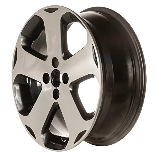 Multiple Manufactures ALY74660U45 Black Wheel with Painted and Meets All Federal Motor Safety Standards (17 x 6.5 inches /4 x 100 mm, 43 mm Offset)