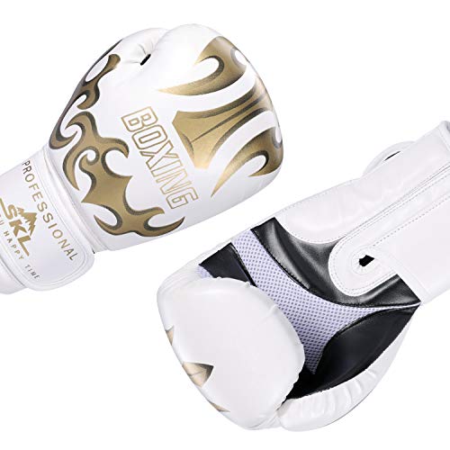 Guantes-de-Boxeo-SKL-Guantes-de-Perforacin-Guantes-de-Entrenamiento-10oz-Sparring-Guantes-de-Boxeo-para-Adultos-Hombres-Mujeres-PU-Cuero-Negro-Blanco