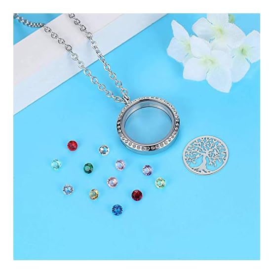 Family-Tree-of-Life-Floating-Living-Memory-Locket-Pendant-Necklace-with-Birthstone-All-Charms-Included Family-Tree-of-Life-Floating-Living-Memory-Locket-Pendant-Necklace-with-Birthstone-All-Charms-Included