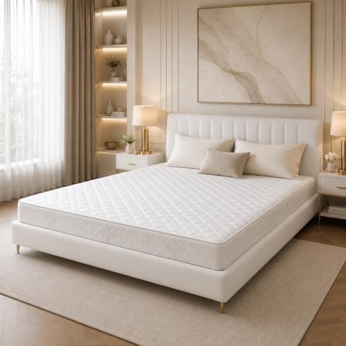 Emirates Living Orthopedic Medical Mattress for Back Support | Enhanced Spinal Alignment | High Density Comfort Foam | Pressure Relief | King - L200 x W180 x H12 cm