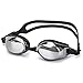 Street tribe Swimming Goggles, Professional Swim Goggles,Anti-Leakage, Anti-Fog,Anti-UV,with Nose Clip, Ear Plugs, Protection Case (Black/Silver)
