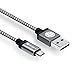 USB Cable, iOrange-E 10ft (3 M) Micro USB Cable Braided, Quick Charge and High Speed Data Sync for Android, Samsung Galaxy, HTC, Motorola, Nokia and More, Grey
