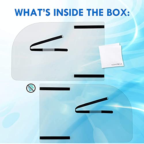 Kleantoolz Adjustable Plexiglass Car Sneeze Guard Barrier Partition