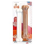Nylabone Classic Twin Pack Power Chew Flavored Durable Dog Chew Toy, Bacon|Chicken, 2 count, Giant