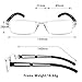 LifeArt Blue Light Blocking Reading Glasses, 2 or 4-Pack Men’s and Women’s Rectangular Frame, Anti-Reflective Lenses, +2.00Magnifaction