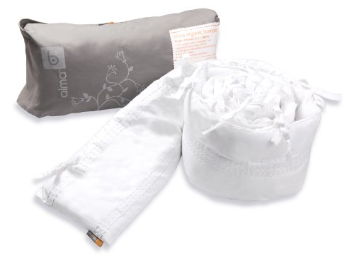 Bloom Alma Mini Crib Bumper Organic - Coconut White