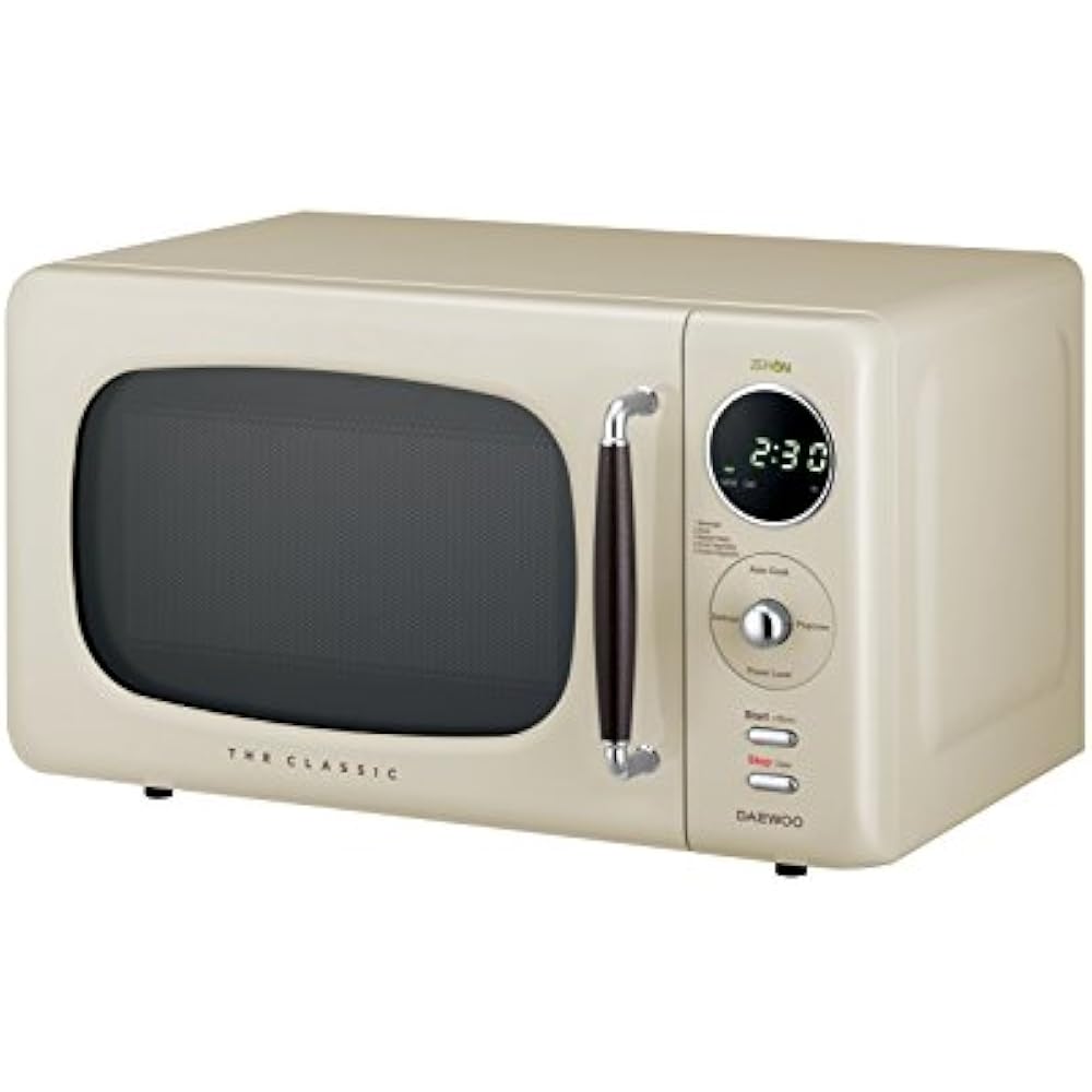 KOR07R3ZEC 0.7 Cu. Ft 700W Retro Countertop Microwave Oven, Cream