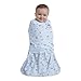 HALO 100% Cotton Sleepsack Swaddle, 3-Way Adjustable Wearable Blanket, TOG 1.5, Blue Pup Pals, Newborn, 0-3 Months
