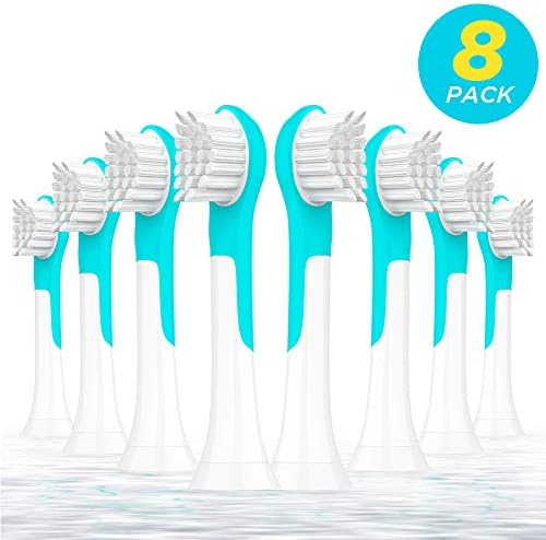 8 Pack Kids Toothbrush Heads Compatible with Philips Sonicare, Replacement Heads for Kids 3-7 Years Old