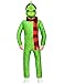YuDanae 3D Grinch Costume & Mask & Scarf for Kids Boys Girls,XS(Height 43.3