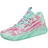 didopery Men's Lace Up High Top Basketball Shoes Chinese Style Breathable Non Slip Outdoor Sneakers Cushioning Workout Shoes for Fitness Training Athletic