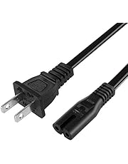 AC Power Cord Compatible Xbox One S, Xbox One X, Xbox Series X / S, Sony PS3 Slim / PS4 / PS5 Playstation 4 Slim, PSP, PSV Supply Cable Replacement