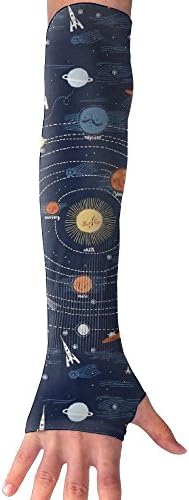 Supernova Solar System Navy Arm Sleeves UV Protection For Men Women Youth Arm Warmers For Cycling Golf Baseball Basketball