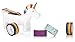 NPW-USA Unicorn Tape Dispenser Bundle with Extra Rolls of Rainbow Tape, Unicorn Tape, and Glitter Tape.