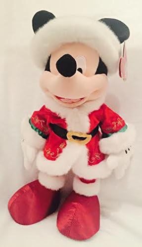 Disney Auténtica - La Navidad de Mickey Mouse Suave Peluche en Muy detallado Traje de Santa: Amazon.es: Juguetes y juegos