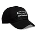 Gregs Automotive Bowtie Hat Cap Black Compatible with Chevrolet Chevy - Bundle with Driving Style Decal