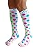 Compression Socks (1 pair) for Women & Men - Best Graduated Athletic Fit for Running, Nurses, Flight Travel, & Maternity Pregnancy - Boost Stamina, Circulation & Recovery (Happy Dots, S/M)