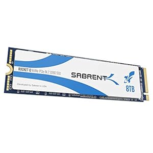 SABRENT Rocket Q 8TB NVMe PCIe M.2 2280 Interne SSD hoogwaardige Solid State-schijf R/W 3300/2900MB/s (SB-RKTQ-8TB)