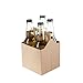 EUOTEO 4 Pack Beer Bottle Carrier Kraft (Pack of 10)