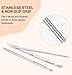 Becoyou 7 Pcs Pimple Popper Tool Kit, Stainless Steel Blackhead Remover Tool Blackhead Removal Tool Pimple Popping Kit Comedone Pimple Extractor Kit Zit Popping Kit with Leather Bag