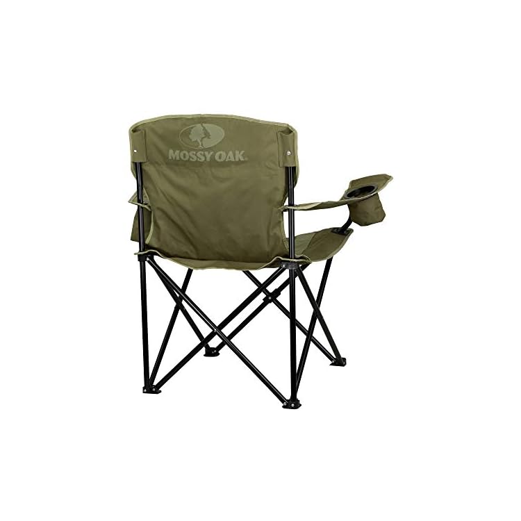 Mossy Oak XL Heavy Duty Camping Chair with Cooler & Oversized Seat