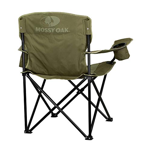 Mossy Oak XL Heavy Duty Camping Chair with Cooler & Oversized Seat