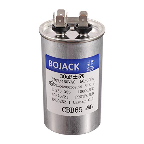 BOJACK 30 uf MFD 370V 450V AC Motor and Fan Starting Round Capacitor 50/60 Hz CBB65 10000 AFC: Industrial & Scientific