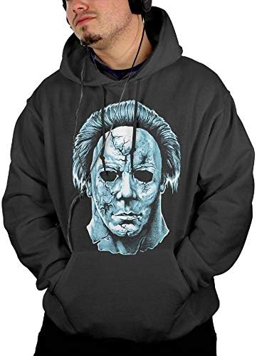 Xiaoguaishou Men Cool Michael Myers Comfortable Black Fleeces with Pocket
