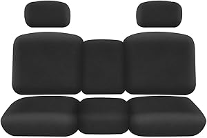 REARACE UTV Seat Covers, Waterproof UTV Seat Cover Set w/Headrest Cover Compatible with Can Am Defender Split Bench Seats Covers Defender Accessories