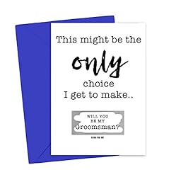 Funny Will You Be My Groomsman Card for