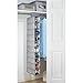 MetroDecor mDesign Fabric Hanging Closet Storage Organizer, for Shoes, Handbags, Clutches - 10 Shelves, Gray