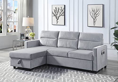 TUTB 81.5'' L-Shape Convertible Sleeper Sectional