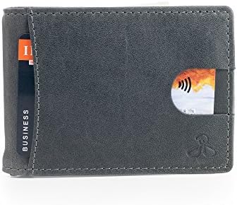 RFID Leather Wallets for Men - Bifold Slim Mens Wallet money clip card holder