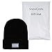 SnowCinda Unisex 5 LED Knitted Flashlight Beanie Hat/Cap for Hunting, Camping, Grilling, Auto Repair, Jogging, Walking, or Handyman Working - One Size Fits Most(Black)