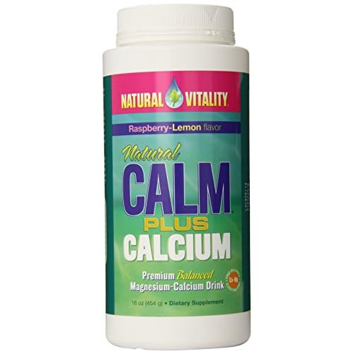 Natural Vitality Natural Calm plus Magnesium-Calcium Drink, Raspberry Lemon, 16 Ounce image