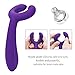 G-Spot Rabbit 3 Motors Dildo Vibrator Adult Toys - Adorime Silicone Waterproof Clitoris Vagina Penis Stimulator Massager Sex Things for Men, Women & Couples (Purple)