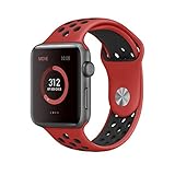 apple watch Series 2 Band,SENTER for Nike Soft Silicone Replacement Sport Strap iWatch Band for Apple Watch 42mm All Model Series 1 and Series 2