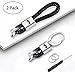 Leather Car Keychain with Braided Leather Keychains Fit for Infiniti Q50 Q60 QX30 QX50 QX60 QX60 QX70 Infiniti Accessories Couples Key Ring & Key Chain for Men and Women Car Key Chain Car Keyring