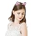 Cat Ears Headband Hair Hoop - AWAYTR 7PC Small Cat Ears Headband Paper Flower Hair Bands Girls Kids Headdress