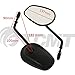 TCMT 8mm Matte Black Rear View Mirrors Fits For Harley Davidson XL1200L XL883 XL883L Sportster