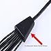 JC DC Power Supply Splitter Cable 1 Female to 8 Male 5.5mm X 2.1mm 1.3FT