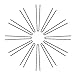 Marilyn Faye's U-Shaped Straight Hair Pins (Set of 12) (3 inch, Black)