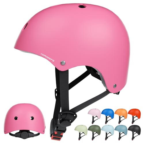 KORIMEFA Kinder Fahrradhelm Skaterhelm für 3-13 Jahre Jungen Mädchenn mit Knie-, Handgelenk- und Ellbogenpolster-Set, Kinderhelm Helm für Fahrrad Roll