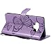 Note 9 Case,Note 9 Wallet Case,Galaxy Note 9 Case with Card Holder,Folio Flip PU Leather Butterfly Case Cover with Credit Card Slots Kickstand Phone Protective Case for Samsung Galaxy Note 9,Purple