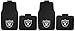 NFL Oakland Raiders Car Floor Mats Heavy Duty 4-Piece Vinyl - Front and Rear