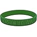 Body Candy Customizable Dark Green Silicone Style 2 Stretch Personalized Message Bracelet