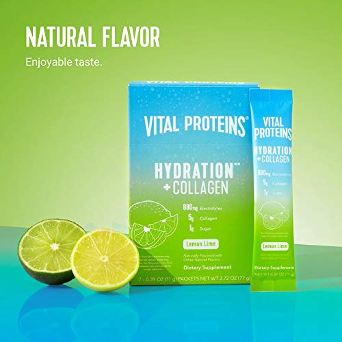 Vital Proteins, Hydration Collagen Lemon Lime, 0.39 Ounce, 7 Pack Pricepulse