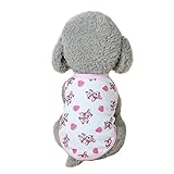 LOVELYIVA New Fashion Winter Cotton Dog Clothes Milk Chihuahua Small Puppy Pet Clothes (Pink)